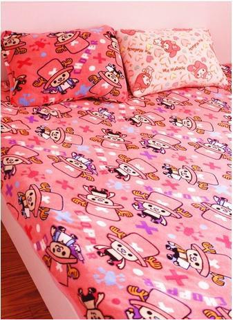 日本原單毯 海賊王 喬巴珊瑚絨毯子 空調被 可做床單批發・進口・工廠・代買・代購