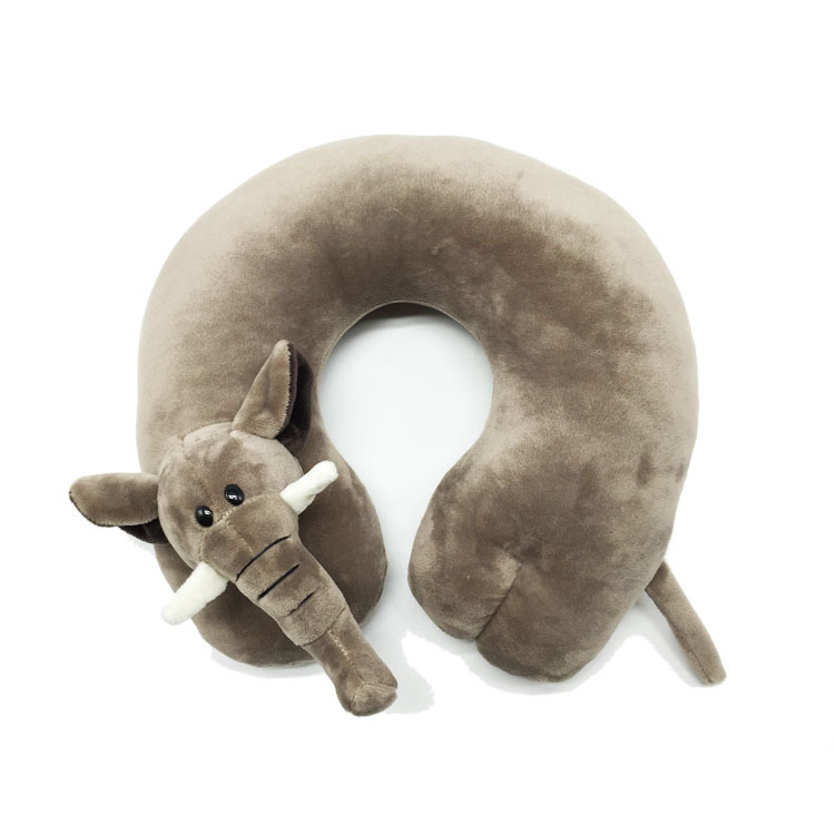 U型枕可愛大象3D頭像護頸枕上班族度假旅遊必帶枕可來樣定製批發・進口・工廠・代買・代購