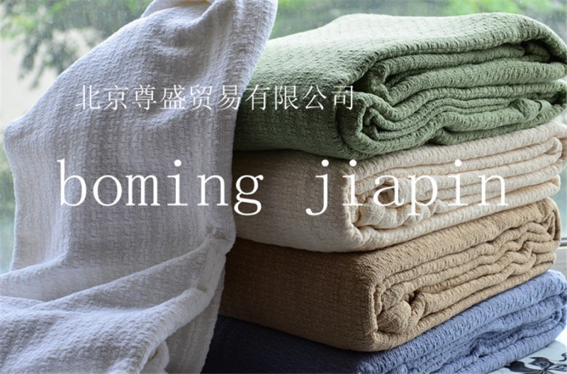 原單線毯 100%純棉沙發巾毯 多用毯，床毯 帶包裝批發・進口・工廠・代買・代購