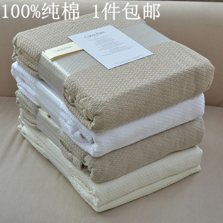外貿純棉線毯奢華品質  全棉蓋毯單人毯沙發毯子針織毯批發・進口・工廠・代買・代購