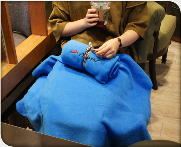 韓國設計膝蓋毯，辦公室用毯，車內用毯，飄帶素色禮品毛毯批發・進口・工廠・代買・代購