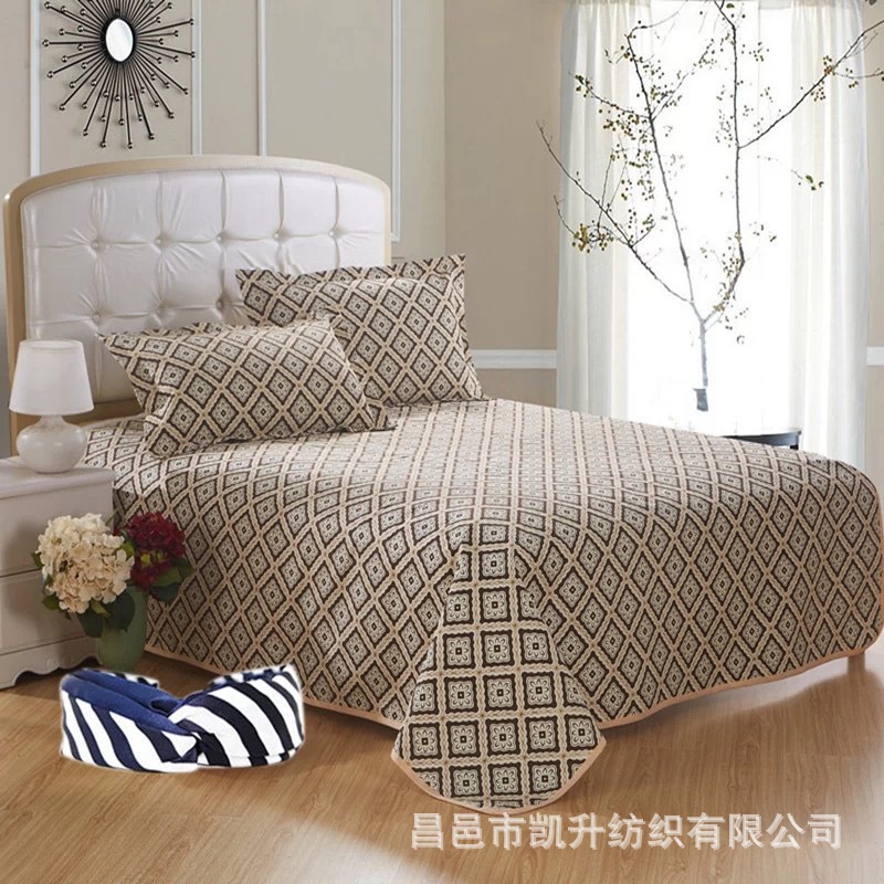 印花帆佈涼席亞麻夏涼席粗佈涼席 廠傢直銷印花純棉粗佈帆佈涼席工廠,批發,進口,代購