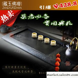 |石金道匠工坊|㊣品爆款正宗原礦烏金石整塊茶盤『藏玉佛禪』廠家工廠,批發,進口,代購