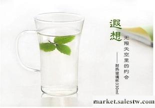 批發 手工耐熱玻璃綠茶杯 帶把透明玻璃水杯 可加熱馬克杯工廠,批發,進口,代購