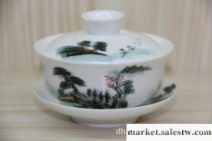 德化陶瓷蓋碗 長期提供批發大號陶瓷蓋碗 三才碗 茶具蓋碗工廠,批發,進口,代購