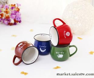 廠價直銷ZAKKA經典仿搪瓷批發創意復古陶瓷杯子早餐杯工廠,批發,進口,代購