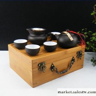茶具茶盤 紫砂茶具竹盒旅行套裝承接禮品定做LOGO 廠家直銷工廠,批發,進口,代購