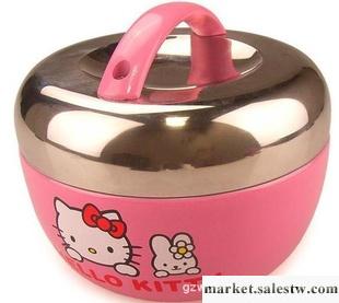 【2款】學生兒童保溫飯盒批發 HELLO KITTY 雙層不銹鋼飯盒便當盒工廠,批發,進口,代購