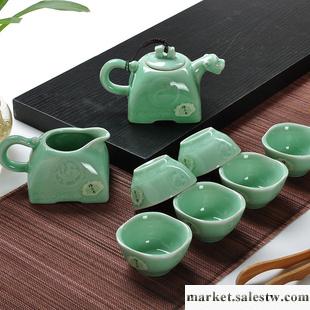 2013新款上市  德化禮品功夫陶瓷茶具 整套龍泉青瓷茶具批發・進口・工廠・代買・代購