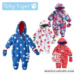 英國大牌TOBY TIGER 嬰兒棉衣 嬰童加厚寶寶棉襖連體衣 爬服 哈衣工廠,批發,進口,代購