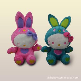 hellokitty凱蒂貓 彩兔kt毛絨玩具公仔小號工廠,批發,進口,代購