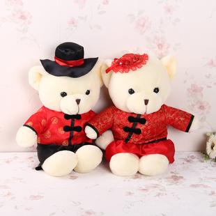 2013最新款23cm泰迪毛絨情侶熊批發 婚慶熊 精品結婚禮物毛絨玩具工廠,批發,進口,代購