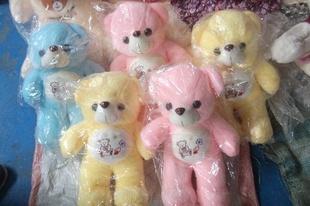 新款毛絨玩具 肚皮熊 彩熊 可愛小泰迪熊批發工廠,批發,進口,代購