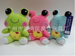 熱銷推薦 卡通毛絨玩具 超柔短毛絨青蛙毛絨玩具 可定制工廠,批發,進口,代購