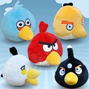 特價 大號 憤怒的小鳥Angry birds毛絨公仔玩具抱枕5色入工廠,批發,進口,代購