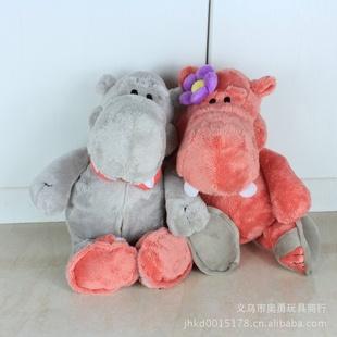 毛絨玩具批發 NICI正品 情侶娃娃紅色河馬公仔 批發出售工廠,批發,進口,代購