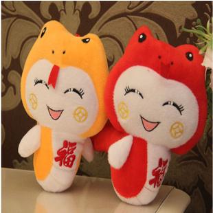 唐裝金蛇毛絨玩具 蛇公仔 結婚禮物 毛絨玩具廠設計定做工廠,批發,進口,代購