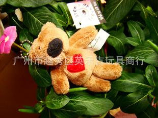 [英樂吉玩具商行] 德國原單 毛絨 棕色愛心小熊 婚禮小禮強烈推薦工廠,批發,進口,代購