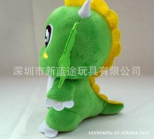 生產廠家直銷毛絨玩具   25cm綠色超柔短毛絨恐龍 毛絨公仔工廠,批發,進口,代購