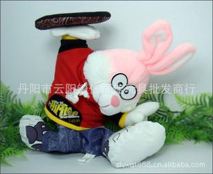 WJ218D電動旋轉街舞特技/長耳兔 電動玩具 毛絨玩具 結婚生日禮物工廠,批發,進口,代購