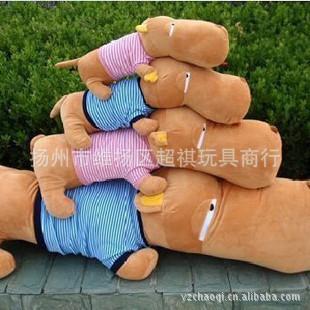 毛絨玩具狗狗玩偶娃娃公仔趴趴狗大頭狗靠枕靠墊情侶抱枕50cm工廠,批發,進口,代購