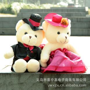 婚禮結婚泰迪熊/復古婚慶大號情侶熊/毛絨玩具/結婚娃娃批發工廠,批發,進口,代購