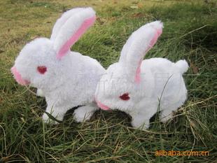 地攤熱賣 電動毛絨玩具，前進兔子 .走路兔子，跳跳兔 會兔子叫工廠,批發,進口,代購