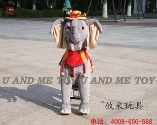 力控諸葛馬廠家直銷批發兒童騎乘玩具童車 毛絨仿真動物超柔大象工廠,批發,進口,代購