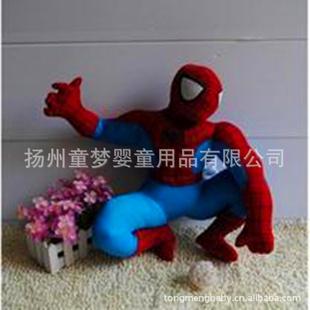 超逼真蜘蛛俠公仔毛絨玩具蜘蛛俠超人不娃娃蹲姿站姿工廠,批發,進口,代購