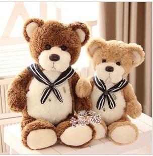 精品 韓國正版teddy bear海軍水手泰迪熊情侶毛絨公仔工廠,批發,進口,代購