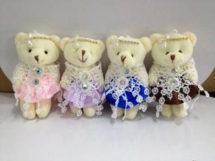 12cm鉆熊 卡通花束公仔 婚慶小熊工廠,批發,進口,代購