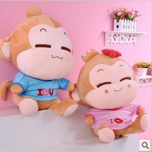 毛絨玩具公仔批發 新款悠嘻猴 愛心情侶猴情侶對猴子 一件代發工廠,批發,進口,代購