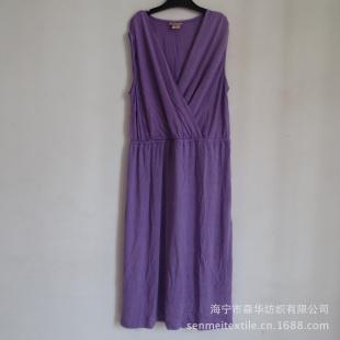 歐美風格 紫色性感 外貿原單庫存現貨裹胸式女裝連衣裙工廠,批發,進口,代購