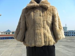 2012外貿尾單庫存韓版假毛休閑女式七分袖氣質外套工廠,批發,進口,代購