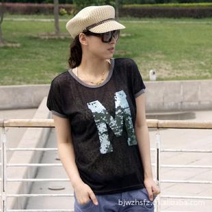 庫存T恤 韓版女裝 特價 兩色入 女式T恤 TX0523工廠,批發,進口,代購