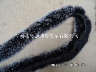 雙色兔皮夾心條兔皮平條兔皮絲獺兔條兔皮擰條水貂條工廠,批發,進口,代購