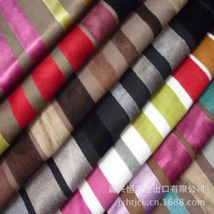 多款棉粘色織平絨面料 彩色條紋棉布 沙發布藝 抱枕布料批發・進口・工廠・代買・代購