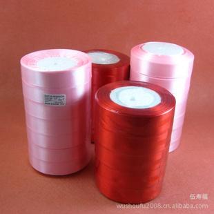 廠家直銷糖盒配件絲帶 包裝配件絲帶 1cm寬3分綢帶粉色工廠,批發,進口,代購