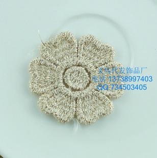 4cm 手工ＤＩＹ發飾材料　蕾絲花片布料　純棉金邊花片 桃心花片工廠,批發,進口,代購