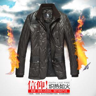 男式冬裝外套無帽立領中年庫存品牌中長款羽絨服新款清倉批發零售工廠,批發,進口,代購