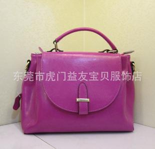 庫存特價 糖果色 2012新款 歐美時尚油蠟真皮女包 牛皮斜挎蓋頭包工廠,批發,進口,代購