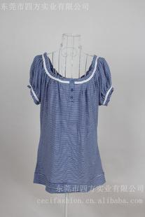 2013夏季新款 庫存充足現貨女裝 女士 全棉短袖T恤 條紋工廠,批發,進口,代購