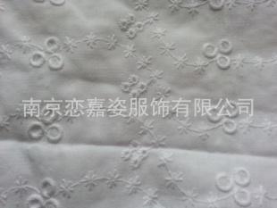 現貨銷售1.5米門幅白色棉布繡花面料工廠,批發,進口,代購