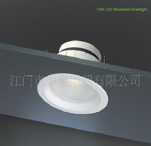 江門LED廠家直銷LED天花燈10W 220V 室內照明燈具保3年工廠,批發,進口,代購