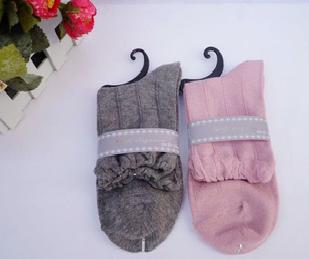 外貿棉襪批發 日系鬆口女襪  灰色 粉色  女士棉襪工廠,批發,進口,代購