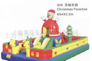 聖誕樂園城堡 大型聖誕充氣玩具 充氣聖誕物品 上海聖誕充氣城堡工廠,批發,進口,代購
