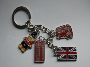 廠家直銷可混裝批發英國旅遊紀念品，鑰匙扣，情侶鑰匙扣工廠,批發,進口,代購