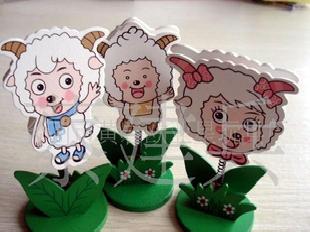 木製喜羊羊名片夾 動物卡通名片夾(圖)工廠,批發,進口,代購