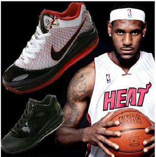 支持混批2011新款耐克運動鞋 耐克籃球鞋 詹姆斯7/8代低幫工廠,批發,進口,代購