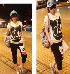 2011新款韓版可愛學生休閒運動服套裝 1件起批工廠,批發,進口,代購